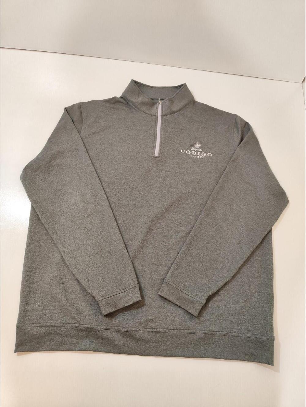 Peter Millar Perth 1/4 Zip pullover gray golf Mens  CODIGO 1530 SIZE XXL